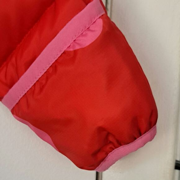 Hanna Andersson Red Pink Polka Dot Print Insulated Baby Snowsuit 18-24 Months - Picture 5 of 10